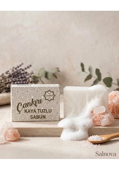 Çankırı Kaya Tuzlu Köpüren Sabun - 2'li Set Doğal