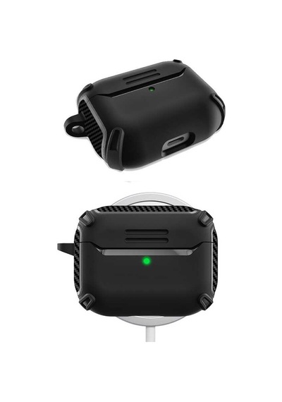 Apple Uyumlu AirPods 1. / 2. Nesil Kılıf Karbonfiber Tpu Silikon Kılıf 26 001