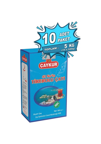 42 Nolu Tirebolu Dökme Çay 500 Gr. Onlu Paket
