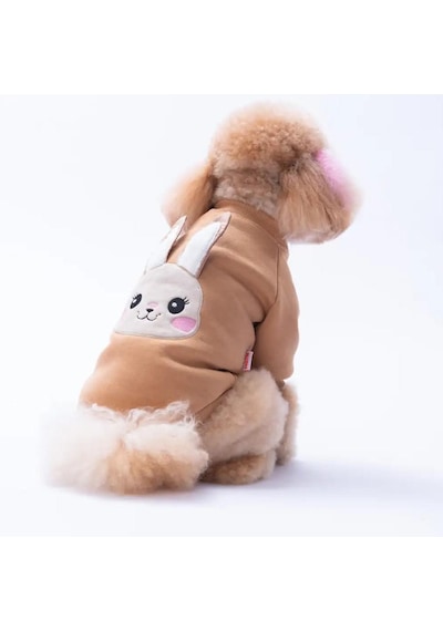 Pawstar Kahverengi Dublin Hopper Polarlı Küçük Irk Köpek Sweatshirtü