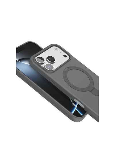 Apple İphone 17 Pro Regal Magsafe Standlı Kapak - Titan Gri 0.2M-Çok Renkli