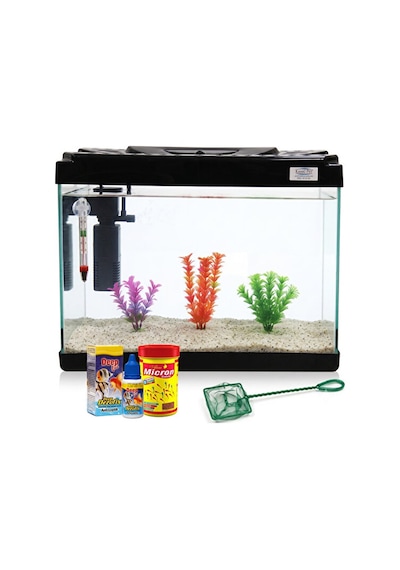 Kanki Pet Kp5018 50 Cm Hazır Set Akvaryum 26 Litre Siyah Full Ekipman