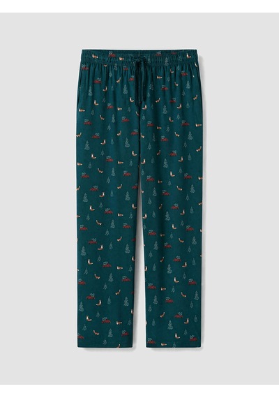LC Waikiki Lc Waıkıkı Yeşil Yılbaşı Temalı Erkek Pijama Alt