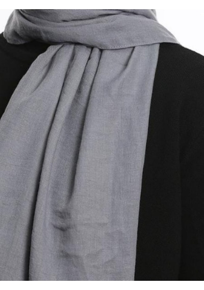 Manolyaşal İslamic Hijab Aerobin Caz Şal Gümüş