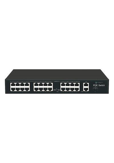 Ods 24port Poe 300w 1-sfp 2-uplink 10/100 Yönetilemez Switch 08ods-24p2u1s-300