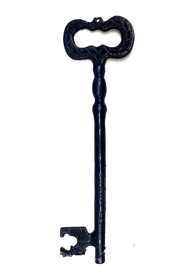 Göz Anahtar Biblo, 220x64 Mm - Büyük Boy, Vintage, Antik Stil Simge Biblo, Süs, Tasarım Aksesuar Ana Çok Renkli