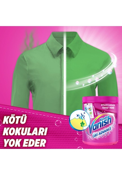 Vanish Multipower Leke Çıkartıcı & Deterjan Toz Renkliler İçin 800 G