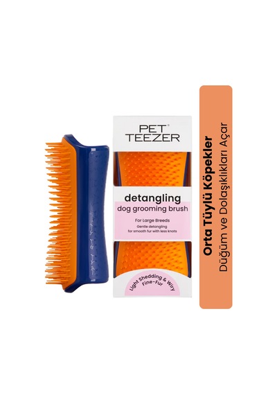 Pet Teezer Detangling Small Navy/orange Lacivert Turuncu Köpek Bakım Fırçası