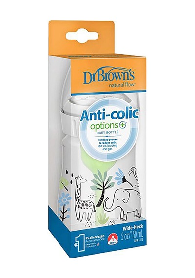 Db 51008 Geniş Ağız Anti-kolik Options+ 150 Ml Pp , Orman Fil Desenli