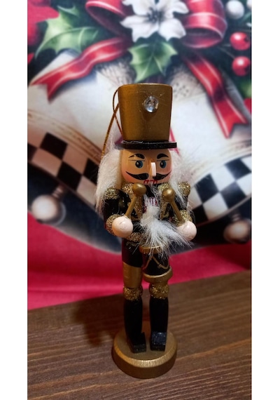 Kuşun Asker/fındıkkıran Ahşap 13 Cm Siyah