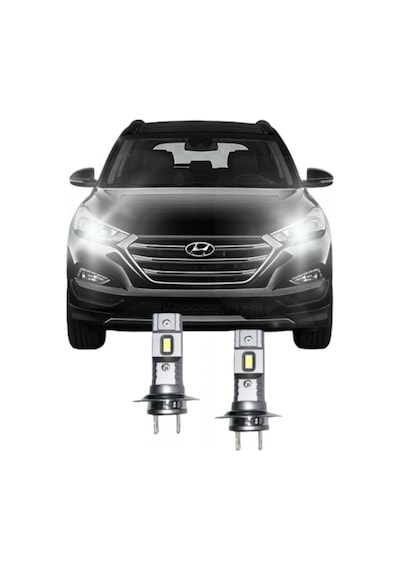 Megamarket06 Hyundaı Tucson 2015-2018 Led Kısa Far Ampulü H7 Mini Led 2'li Set