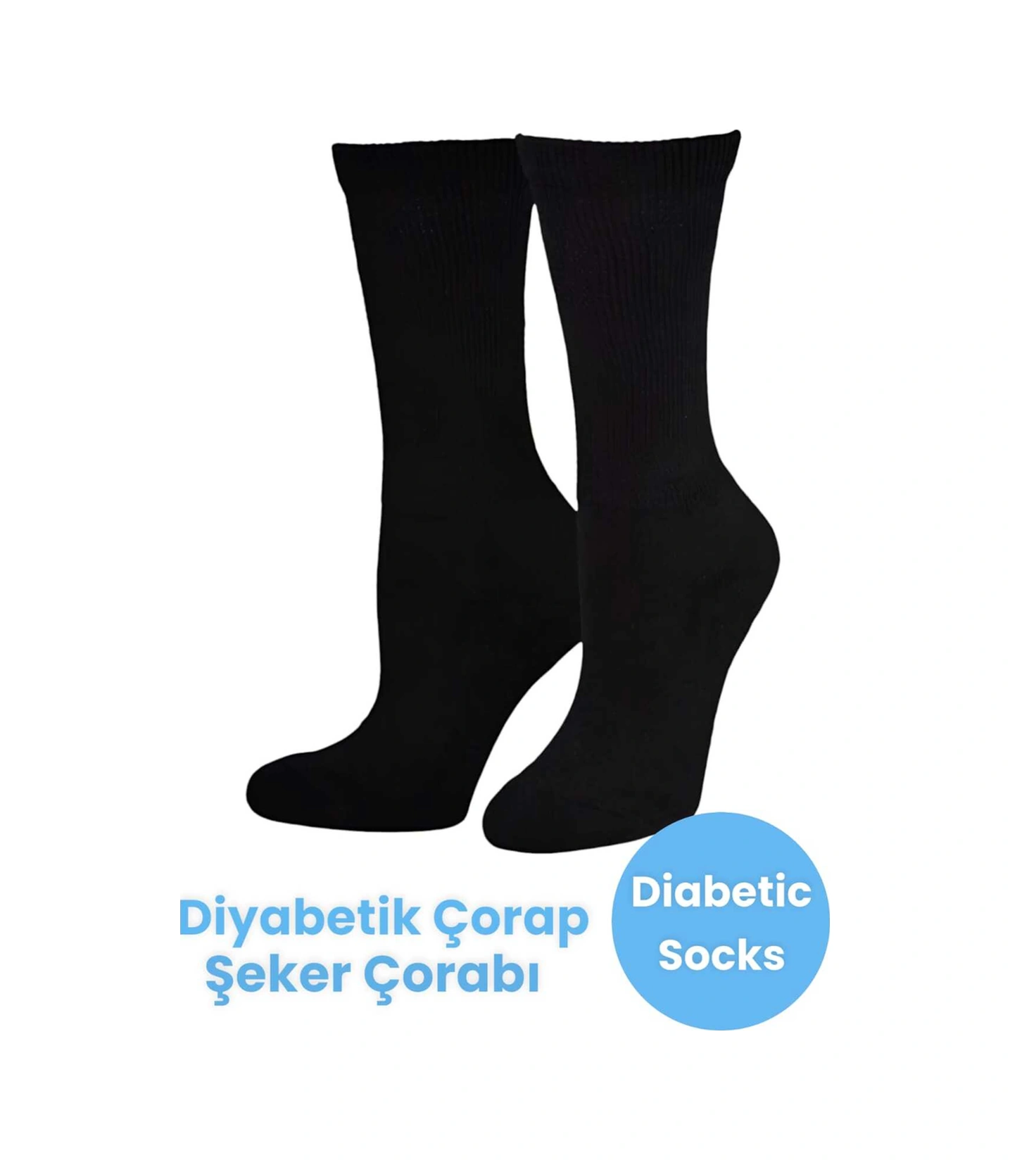 Tezzgelsin Unisex Pamuklu Çorap Şeker Çorabı Çorabı Koku Önleyici Çorap Siyah