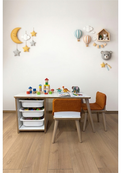 Çocuk Masa Sandalye Takımı-3 Sepetli Çalışma Ve Aktivite Masası-yaz-sil Yüzey-2 Sandalye Turuncu Kılıf Çocuk Masa Sandalye Takımı-3 Sepetli Çalışma Ve Aktivite Masası-yaz-sil Yüzey-2 Sandalye Turuncu Kılıf