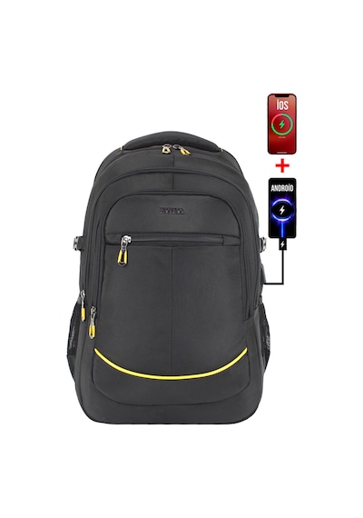 Dada 09 17,3 inç Siyah Laptop Sırt Çantası 60 Litre Usb Typc-E Aparat Darbe Emici Koruma