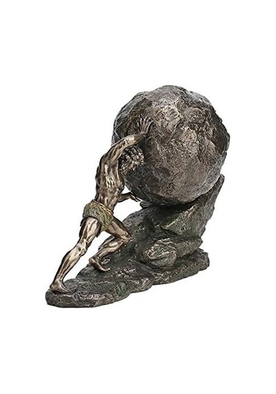 Veronese Design 8 1/8 İnç Sisifos Ve Ebedi Kaya Soğuk Döküm Reçine Bronz Kaplama Heykel/biblo Ev Dekorasyonu Diğer