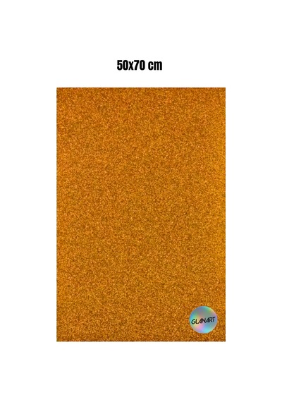 50x70 Cm Simli Fon Kartonu 1 Adet - Turuncu