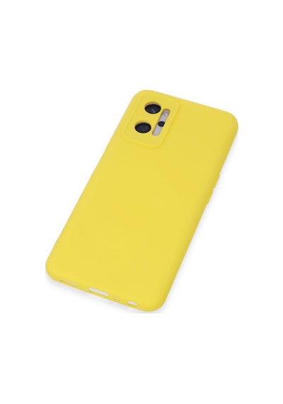 Realme 9i 4g Uyumlu Kılıf Nano İçi Kadife Silikon - Sarı