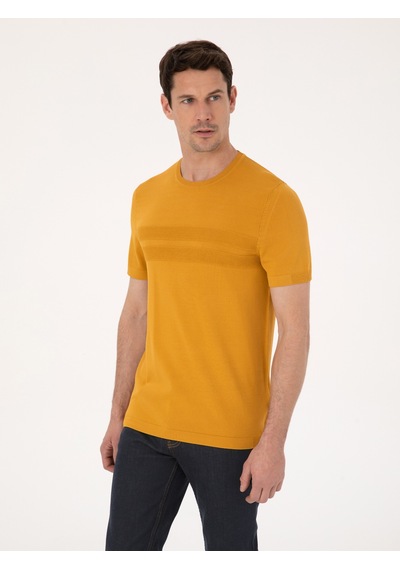 Cacharel Hardal Slim Fit Kazak Sarı