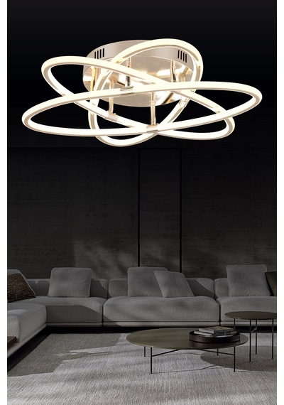 Pl 011 Çift Yönlü Model Gold 3 Renkli Salon Ve Oturma Odası İçin İdeal Alüminyum Avize, 65x10 Gold