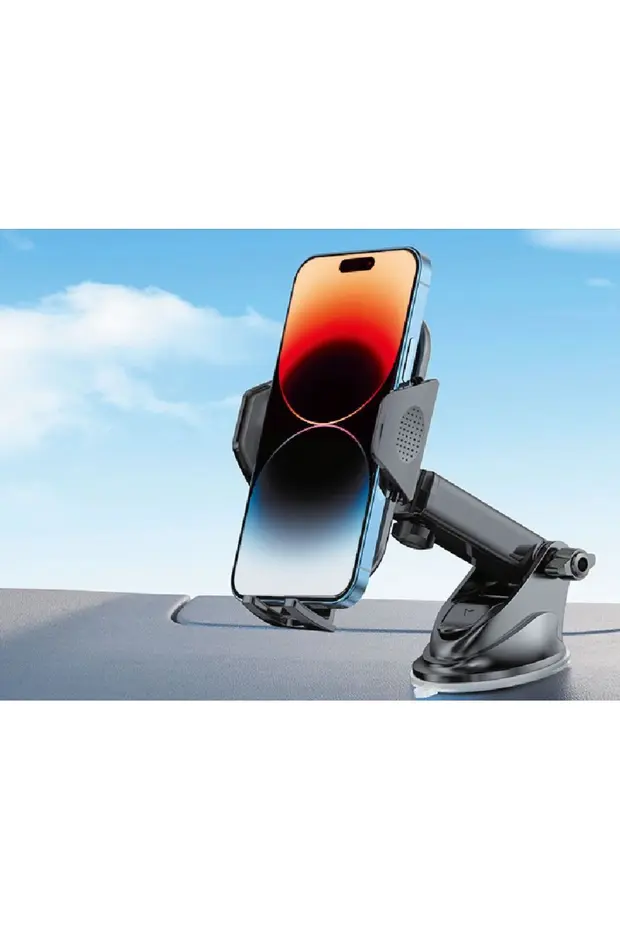 Otomatik Klipsli Araba Telefon Tutucu Ayarlanabilir Cam Ve Torpido Için Yüksek Kalite Tutucu Siyah