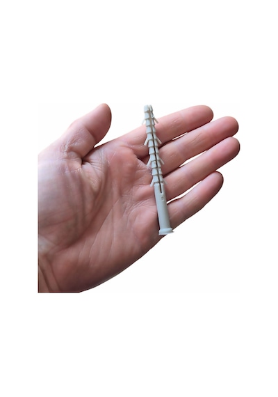Uzun Boy Plastik Dübel 10cm Siding Kasa Dübeli 8mm - 100 Adet