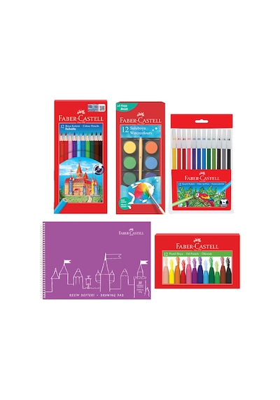 Faber-Castell Boyama Seti ve 25x35 Resim Defteri