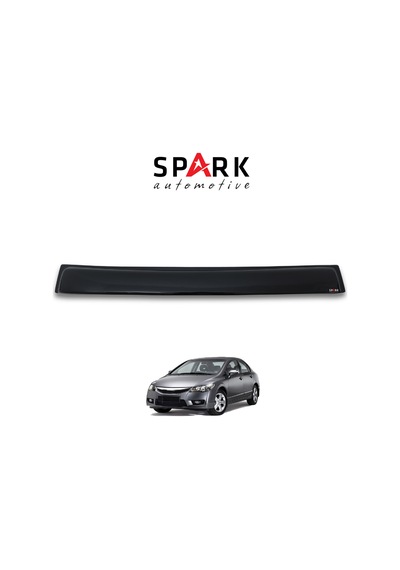 Honda Civic 2006-2012 Yıl Aralığı Uyumlu Arka Cam Üstü Spoyler İnce Model Siyah