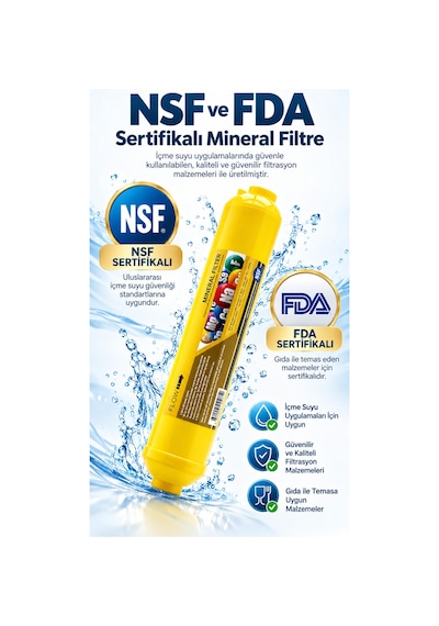Car-fil 2 İnç Mineral Filtre Su Arıtma Cihazı İçin Mineral Takviyeli Inline Filtre
