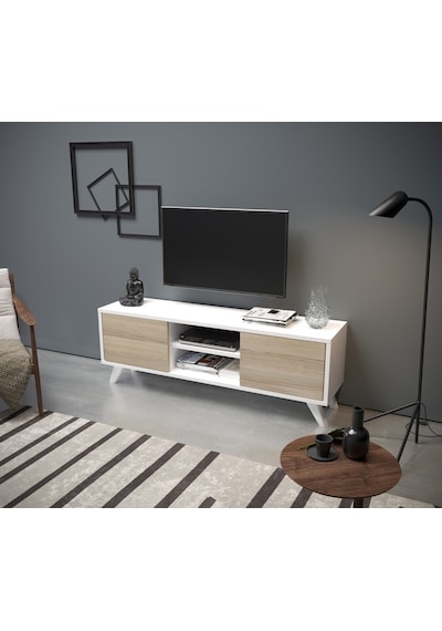 Irmakmobilya Irmak Tv Sehpası & Tv Ünitesi Cordoba + Beyaz