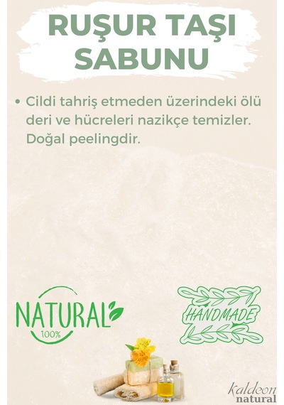 Kabak Lifli El Yapımı Doğal Ruşur Taşı Sabunu 120 G