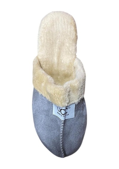 Rose Kadın Dolgu Topuk Ev Terliği Gri Füme Krem - 820717572 Gri Füme Krem