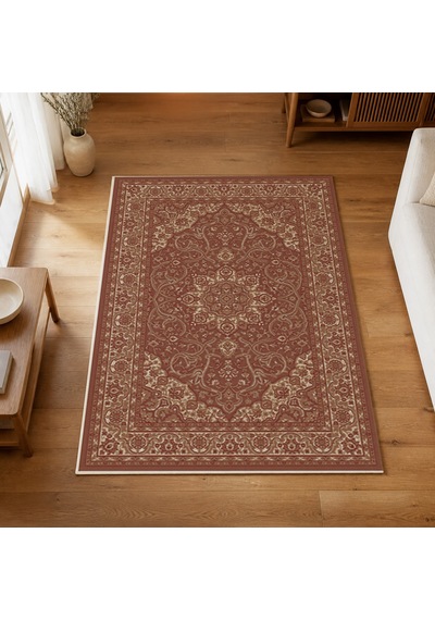 Kartela Halı Aven Halı Jüt Taban Dokuma Halı Bordo - 200 X 300 Cm