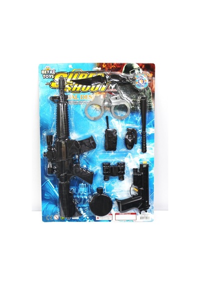 Beyaz Toys Polis Seti 9 Parça Oyun Seti 1130