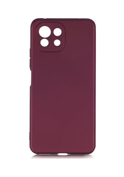 Xiaomi Mi 11 Lite Kılıf Esnek Yapılı İnce Slim Silikon Kapak Ryc/premier Bordo