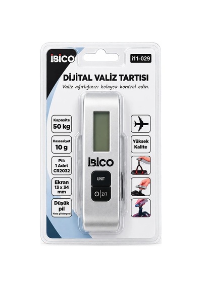 Ers Valiz Model Dijital Valiz Terazi Tartı Kantar Pilli Max 50kg Hasassiyet 10gr İ11-029