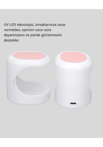 Mini - 477 - Oje Kurutma Cihazı 16w Led Uv Hızlı Kurutma - Glblseme - Tnabilir Kompakt
