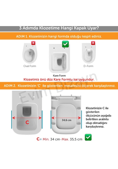 Aqua Bagno MEGA  Yavaş Kapanan Klozet Kapağı