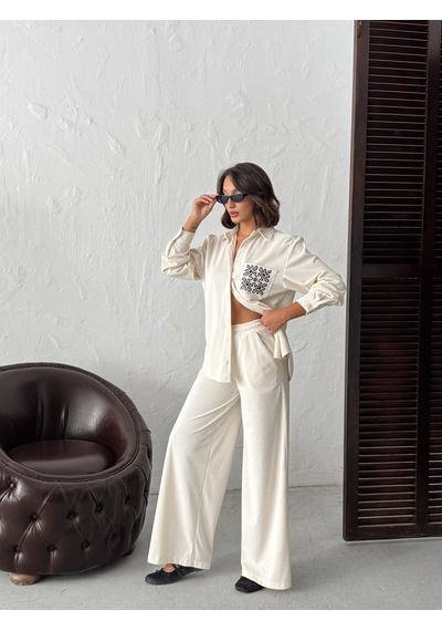 Verymoda Fitilikadife Pantolon F1996 Krem