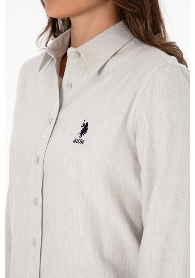 U.s. Polo Assn. Kadın Ekru Gömlek Basic 50316518-vr019 Ecru
