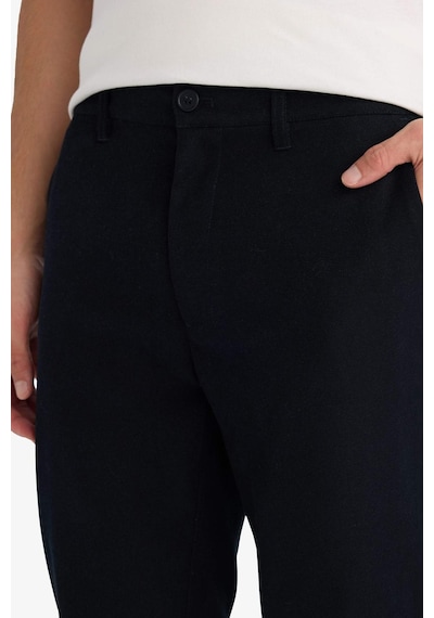 Defacto Erkek Pamuklu Smart-casual Pantolon G1076ax26spbk81 Siyah-bk81