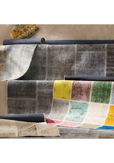 Mudo Home Lıma Patchwork Halı Gri 200x300 11182700