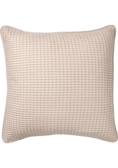 Minder-Kırlent Kılıfı, Bej Renk 50x50 Cm %100 Pamuk Ev Dekorasyon-Kılıf