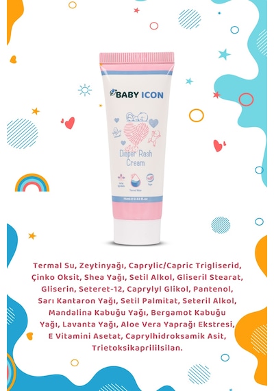 Baby Icon Organik Vegan Pişik Önleyici Ve Onarıcı Krem