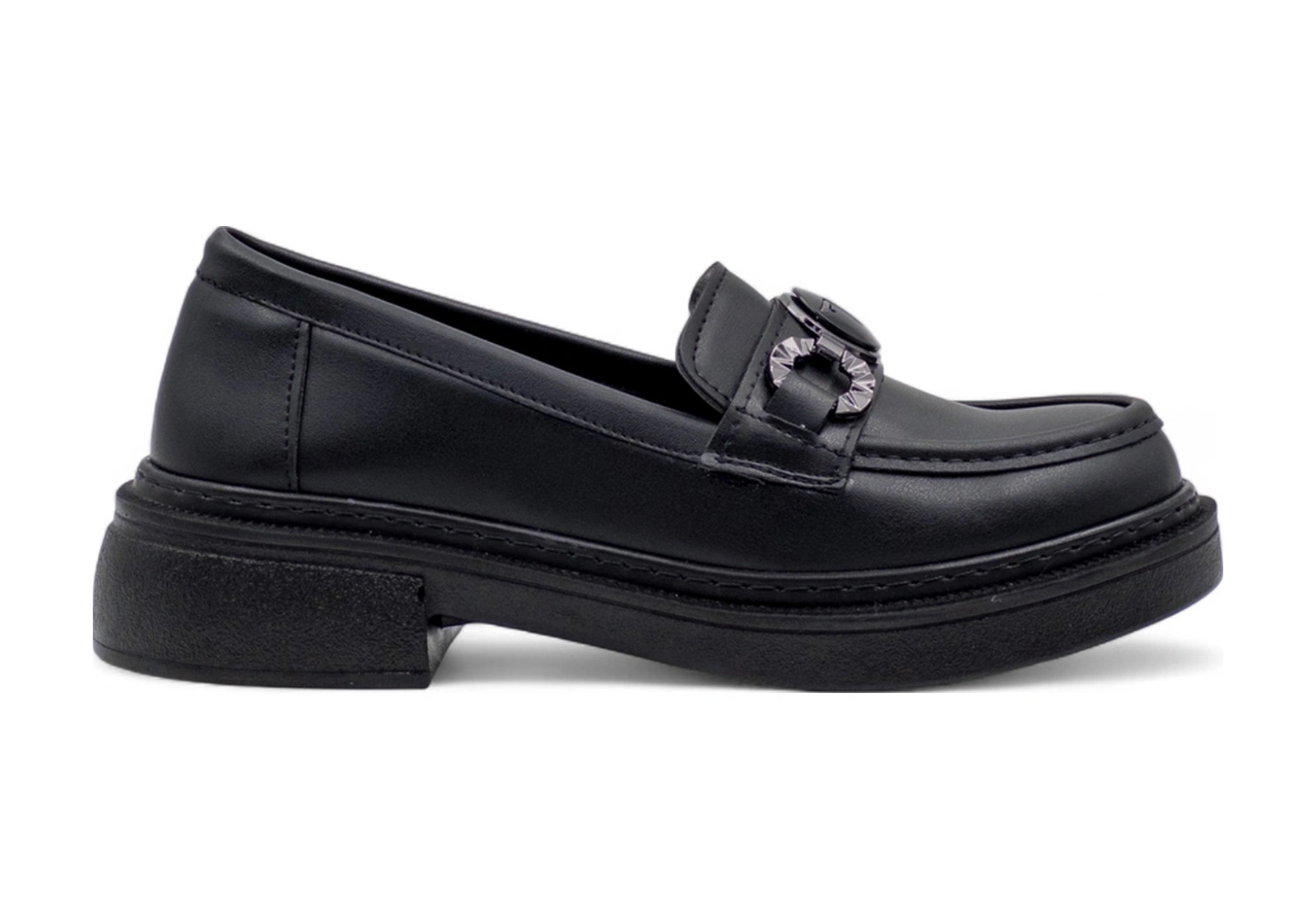 Wıssente 1823 Toka Detaylı Kadın Loafer Siyah
