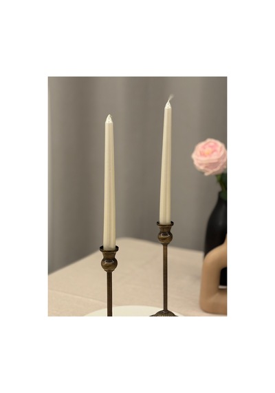 Rustik Model Eskitme Gold 2'li Şamdan & Mumluk Seti Altın - 805784881 Altın