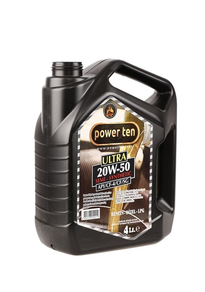 Power Ten 20W-50 Ultra Motor Yağı 4 Litre + 4 Adet