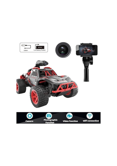 Vardem Uk Ff Şarjlı 2.4g Kameralı Off Road Araba 666-764wa Kırmızı