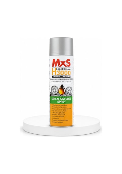 Mxs H3000 Şeffaf Sıvı Gres Sprey 500 Ml- Şeffaf Ve Güçlü Yağlama