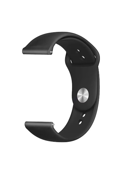 Forzacase Samsung Gear S2 / S3 / S3 Frontier İle Uyumlu Silikon Kordon Kayış - Fc876 Siyah