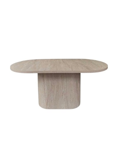 Lucca Oval Traverten Masa, 90x170 Traverten